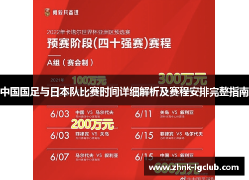 中国国足与日本队比赛时间详细解析及赛程安排完整指南 中国国足与日本队比赛时间详细解析及赛程安排完整指南